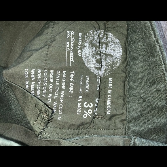 GAP textured print green skinny pants - Picture 5 of 5